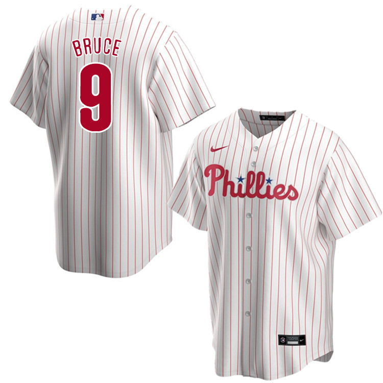 Nike Men #9 Jay Bruce Philadelphia Phillies Baseball Jerseys Sale-White